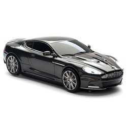 Мышь - машинка "Aston Martin" беспроводная 2,4GHz темно-серая