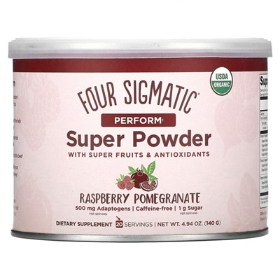 Four Sigmatic, Perform Super Powder, малина и гранат, 140 г (4,94 унции)