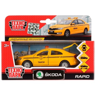 Модель SB-18-22-SR-T-WB SKODA Rapid такси Технопарк  в коробке в Самаре