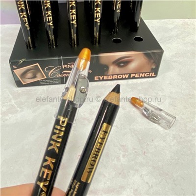 Карандаш для бровей Pink Key Eyebrow Pencil Black (52)