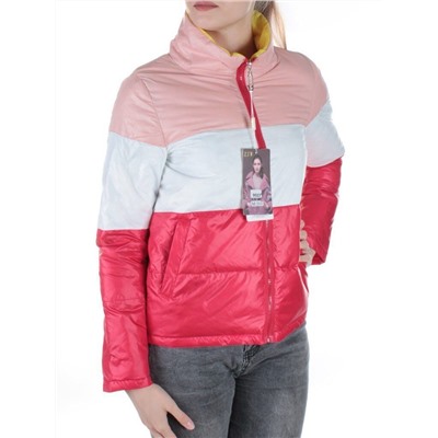 9023 PINK/WHITE/RED Куртка демисезонная ZJW