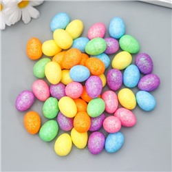 Декор пасхальный "Яйцо - блеск" набор 50 шт разноцветные 2,5х1,8х1,8 см