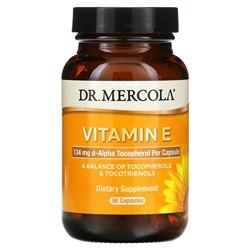 Dr. Mercola, Витамин E, 90 капсул