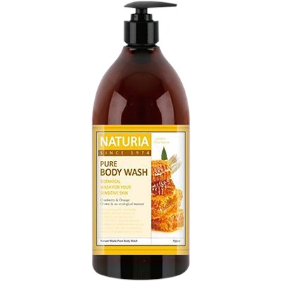 Гель для душа NATURIA с ароматом мёда и лилии - Pure Body Wash (Honey & White Lily), 750 мл