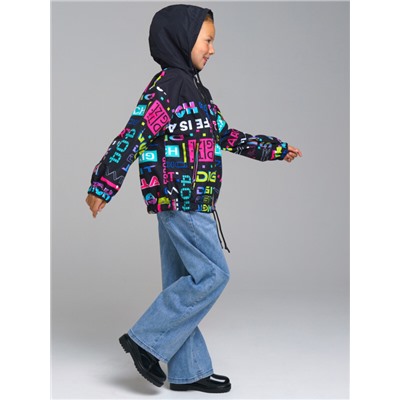 12321007 Куртка текстильная с полиуретановым покрытием для девочек (ветровка)