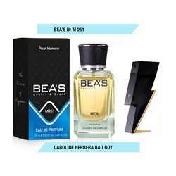 Мужская парфюмерия   Парфюм Beas Carolina Herrera Bad Boy for men 25 ml  арт. M 251