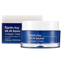 Крем для лица с коллагеном FarmStay  Dr-V8 solution collagen cream, 50мл