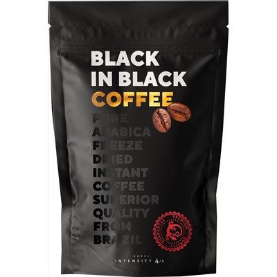 BLACK IN BLACK COFFEE. Arabica Caturra 190 гр. мягкая упаковка