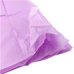 Бумага упаковочная тишью Сиреневая / листы 50*66 см
