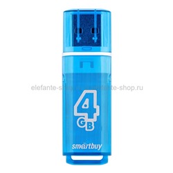 Флеш-накопитель USB 4GB Smart Buy Glossy Blue (UM)