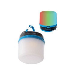Фонарь кемпинговый походный КОСМОС (KOC602B) теплый свет плюс мультиколор/2Вт/3xAAА/ABS-пластик