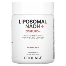 Codeage, Liposomal NADH +, центурион, 60 капсул