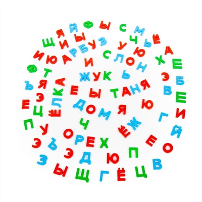 319672 Полесье Набор "Первые уроки" на магнитах (86 букв) (в коробке)