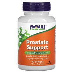 NOW Foods, Prostate Support, 90 мягких таблеток