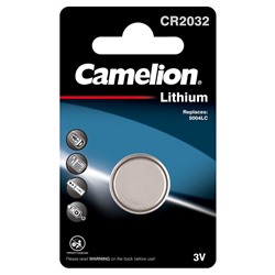 Элемент питания "Camelion" алкалиновый CR2032 (уп.блистер 1шт.)