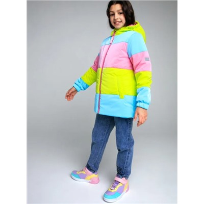 12321186 Куртка текстильная с полиуретановым покрытием для девочек