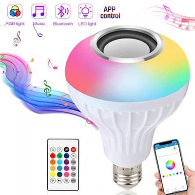 Лампочка-колонка Led Music Bulb Лампа диско блютус с динамиком 7 Вт Е27 оптом