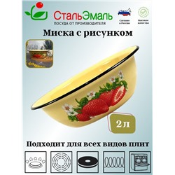 Миска 2,0л. с рисунком 1с32с