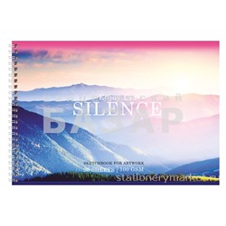 Альбом для рисования 20л., А4, на гребне BG "Silence"