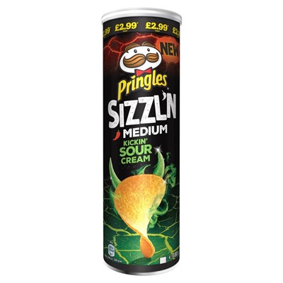 Чипсы Pringles Medium Kickin Sour Cream 180гр