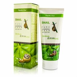 Пенка для умывания Farmstay Snail Pure Cleansing Foam 180ml с муцином улитки