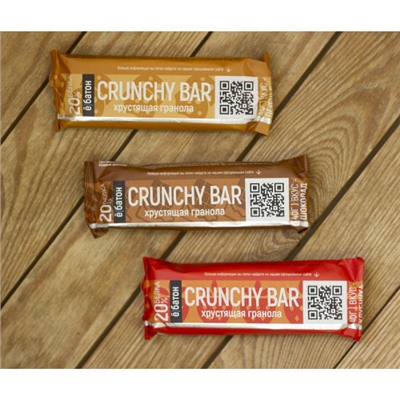 Батончики ™ "Ё батон" "GRUNCHY BAR" со вкусом ШОКОЛАДА в глазури 40 гр