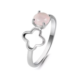 Кольцо, розовый кварц, МЦВА65