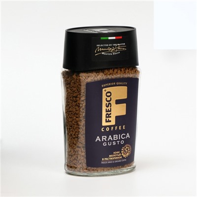 Кофе FRESCO Arabica Gusto, сублимированный, с добавлением молотого, 95г