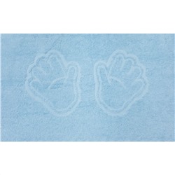 Полотенце махровое ручки/ножки - ручки бледно-синие