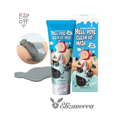 Угольная маска-пленка Elizavecca Milky Piggy Hell-Pore Clean Up Mask 100мл