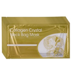 Маска для Шеи Гидрогелевая COLLAGEN Crystal Neck Bag с растительным КОЛЛАГЕНОМ  35г  (белая)