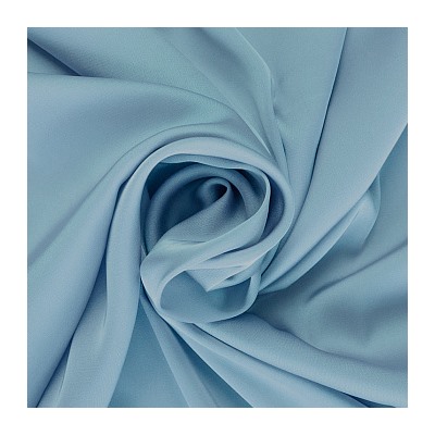 Ткань шелк Армани 90г/м² 97% ПЭ 3% Спандекс шир.150см арт.TBYArm-028 цв.28 св.голубой уп.1м