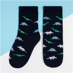 Носки детские KAFTAN «Динозавры», размер 16-18, цвет синий