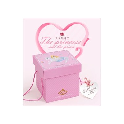 Подарочная коробка "Принцесса", цвет: розовый