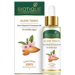 Питательный тонер для лица с витамином Е Advanced Organics Glow Tonic Pure Vitamin E Treatment Oil Biotique | Биотик 30мл