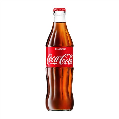 Напиток Coca-Cola Classic в стекле 330мл. Грузия