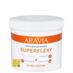 Паста для шугаринга SUPERFLEXY Ultra Enzyme, 750 г, ARAVIA Professional