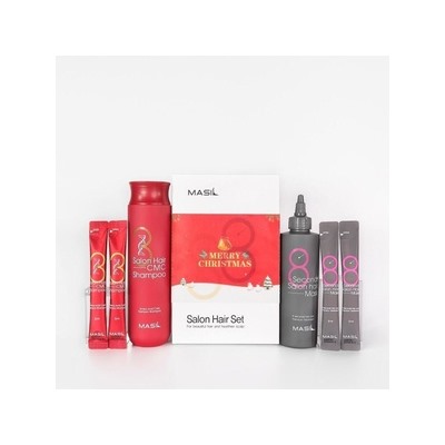 Набор для домашнего ухода "Салонный эффект" Masil 8 Seconds Salon Hair Mask Special Set, 350ml + 8ml*2шт