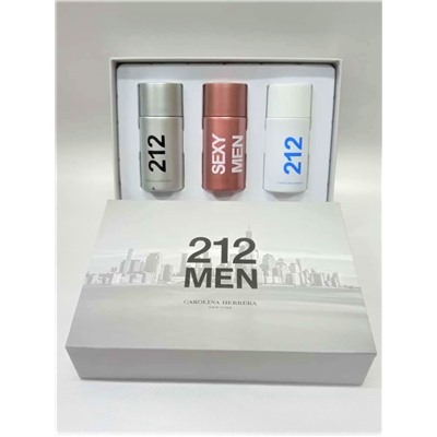 Подарочный набор Carolina Herrera 212 Men 3х30 ml