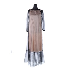 Платье Fashion 026, гипюр коричневый