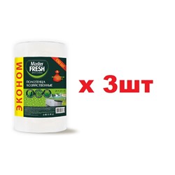 Master FRESH Полотенца хозяйственные 150шт 20*23см ЭКОНОМ в рулоне 3шт