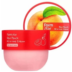 FarmStay Крем многофункциональный для лица и тела с экстрактом персика, 300 мл