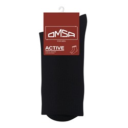 Носки мужские с высокой резинкой OMSA ACTIVE, размер 36-38, цвет nero