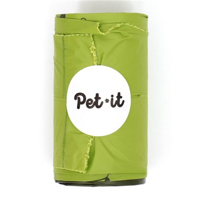 Pet-it пакеты для выгула собак Compostable, 12+11x36, 4 рул. по 15 шт.