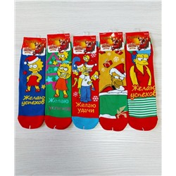 Носки новогодние Simpsons-2 37-43, Komax