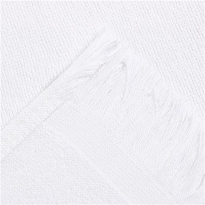 Полотенце махровое LoveLife "Fringe" 70х130 см, цвет белый, 100% хлопок, 380 гр/м2