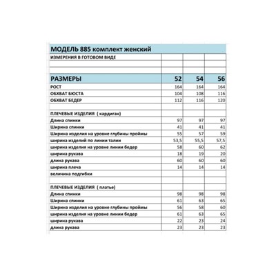 Кардиган, платье  БагираАнТа артикул 885 голубой