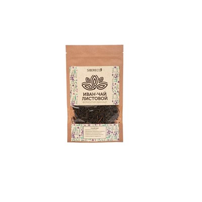 Напиток чайный из растительного сырья «Иван-чай листовой ферментированный» 30 гр крафт-пакет Сибереко