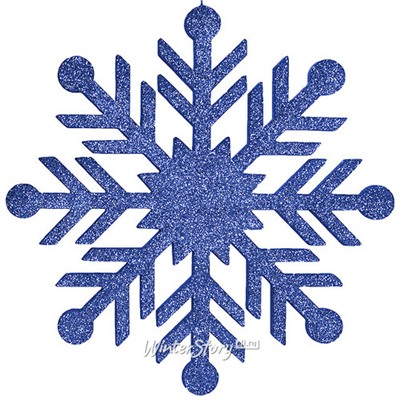 Снежинка Резная 50 см синяя, пеноплекс (МанузинЪ)