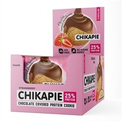 Протеиновое печенье Chikalab в шоколаде без сахара - Клубника в шоколаде